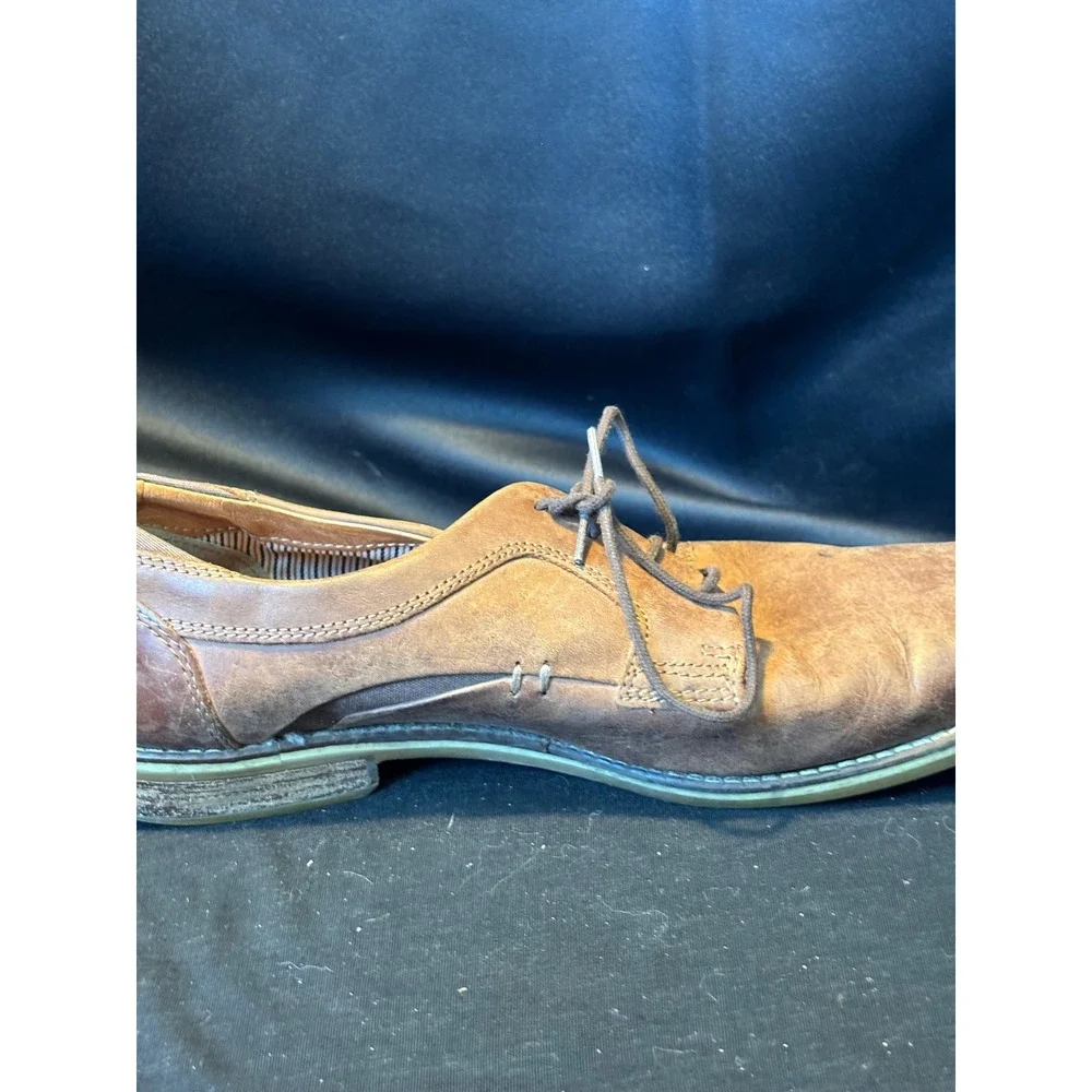 Alfani Mens Kevin Brown Leather Textile Lace Up Oxford Dress Shoes WPL 8046